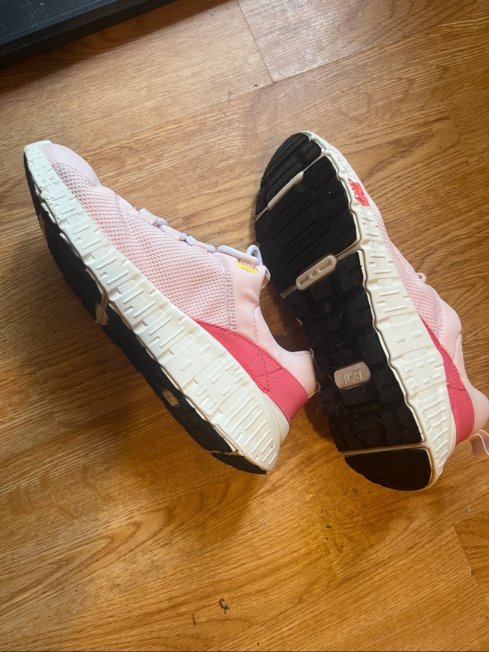 AVIA Light Pink Mesh Athletic Sneakers